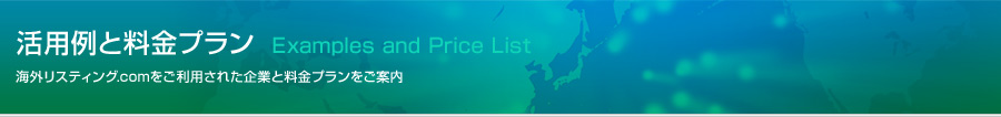 海外リスティング.comをご利用された企業と料金プランなどをご案内