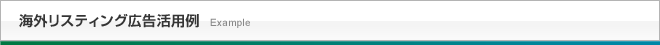 海外リスティング広告活用例