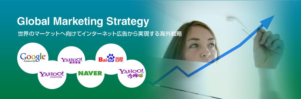 世界のマーケットへ向けてインターネット広告から実現する海外戦略